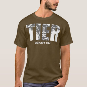 Dierspieren beest op gym Motivation Fitness Sayin T-shirt