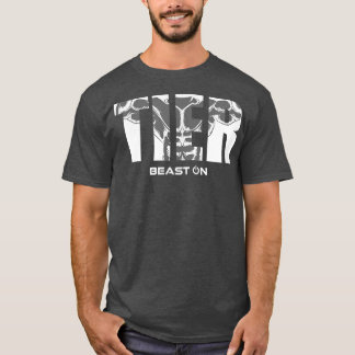 Dierspieren beest op gym Motivation Fitness Sayin T-shirt