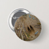 dierspoor ronde button 5,7 cm (Voorkant /achterkant)
