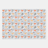 Dierstip en regenbogen inpakpapier vel (Voorkant 3)