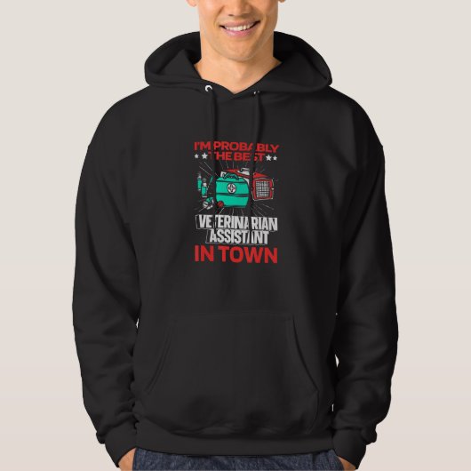 Diertechicus Veterinair Dierenartsassistent Hoodie (Voorkant)