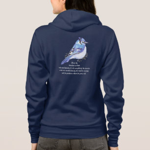 Diertemblauw Jay Inspirerend Natuur Guide Hoodie