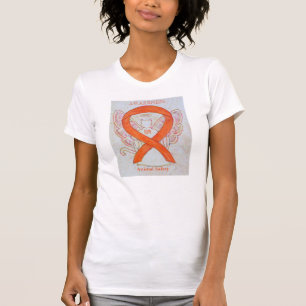 Dierveiligheid Oranje Waarschuwingslint Engel T-sh T-shirt