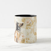 Diervertegenwoordiging, nieuwigheidsobject, plank, tweekleurige koffiemok (Center)