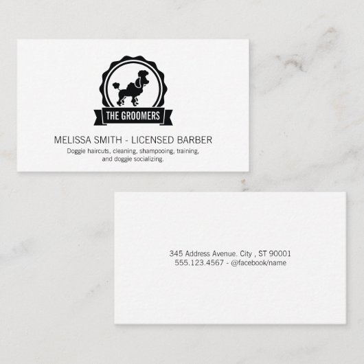 Dierverzorger | Schoonmaker Visitekaartje (Voorkant / Achterkant)