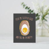 Diervoed me Scotch Eggs en zeg me dat ik ben Briefkaart (Staand voorkant)