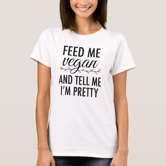 Diervoed me Vegan T-shirt (Voorkant)