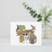 Diervoeders Briefkaart (Staand voorkant)