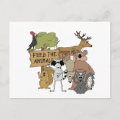 Diervoeders Briefkaart (Voorkant)