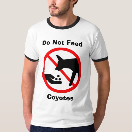 Diervoeders Coyotes niet T-shirt (Voorkant)