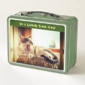 Diervoeders de Cat Funny Metal Lunch Box (Achterkant)