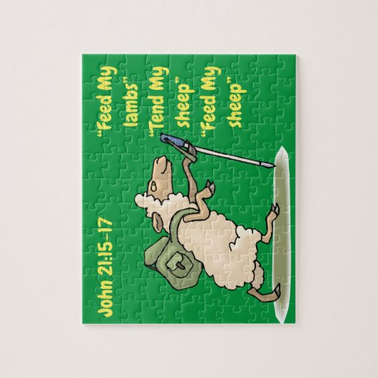 Diervoeders Mijn lammeren Legpuzzel (Verticaal)