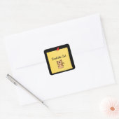 Diervoeders Vierkante Sticker (Envelop)