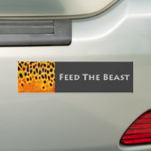 Diervoeders voor beest - Bumpersticker (Op auto)