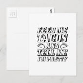 Diervoeders voor mij Tacos Briefkaart (Voorkant / Achterkant)