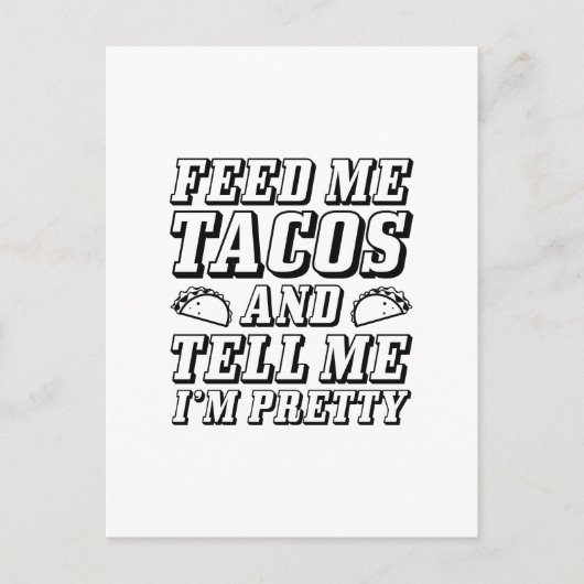 Diervoeders voor mij Tacos Briefkaart (Voorkant)