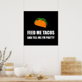 Diervoeding me Tacos  Poster (Keuken)