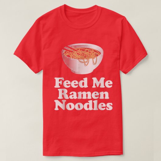 Diervoer Ik Ramen Noodles T-shirt (Design voorkant)