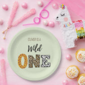 Diervorm kalligrafie wild een Papier Bord (Feest)