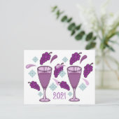 Dierwijn Drink feestdag 2021 Thunder_Cove Briefkaart (Staand voorkant)