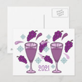 Dierwijn Drink feestdag 2021 Thunder_Cove Briefkaart (Voorkant / Achterkant)