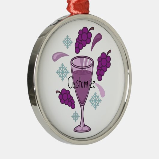 Dierwijn Drink Holiday Thunder_Cove Metalen Ornament (Rechts)