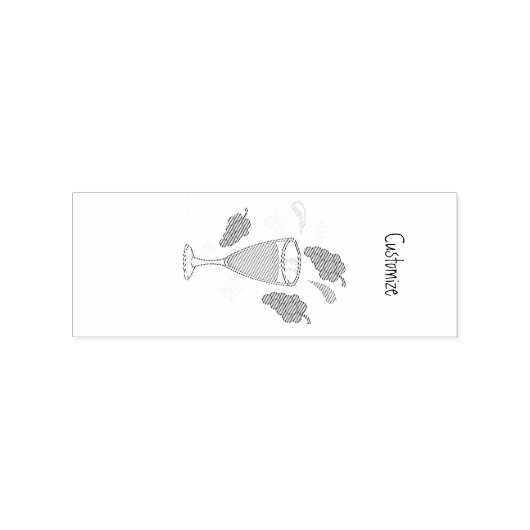 Dierwijn Drink Holiday Thunder_Cove Rubberstempel (Afrduk)