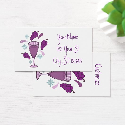 Dierwijn Drink Holiday Thunder_Cove Visitekaartje (Bureau)