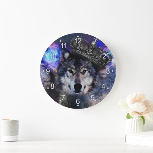 Dierwolf in kroon grote klok (Huis)