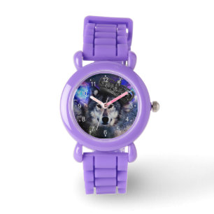 Dierwolf in kroon horloge