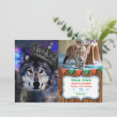 Dierwolf in kroon kaart (Staand voorkant)