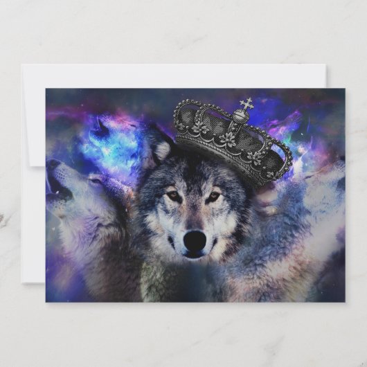 Dierwolf in kroon kaart (Achterkant)