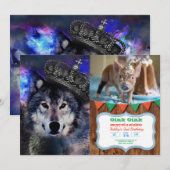 Dierwolf in kroon kaart (Voorkant / Achterkant)