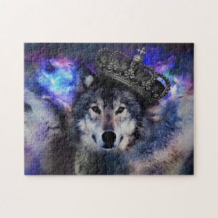 Dierwolf in kroon legpuzzel