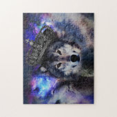 Dierwolf in kroon legpuzzel (Verticaal)