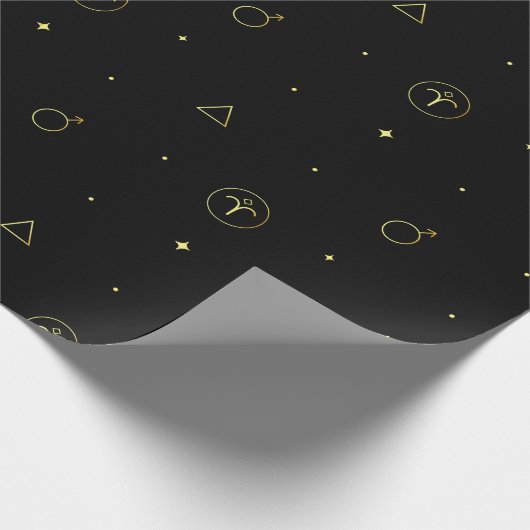 Dierzodiale horoscoopsterbordgradiënt cadeaupapier (Hoek)