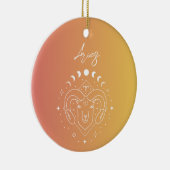 Dierzodiale horoscoopsterbordgradiënt keramisch ornament (Rechts)