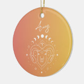 Dierzodiale horoscoopsterbordgradiënt keramisch ornament (Links)