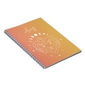 Dierzodiale horoscoopsterbordgradiënt notitieboek (Rechterzijde)