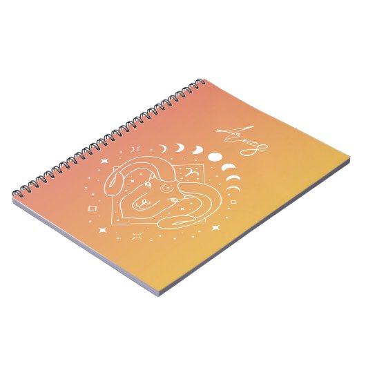 Dierzodiale horoscoopsterbordgradiënt notitieboek (Linkerzijde)