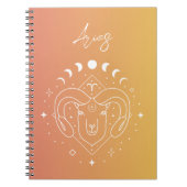 Dierzodiale horoscoopsterbordgradiënt notitieboek (Voorkant)