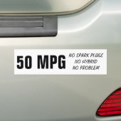 Diesel 50MPG Bumpersticker (Op auto)