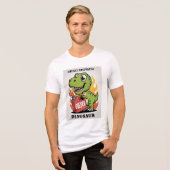 diesel-Drink dinosaurus Tri-Blend Shirt (Voorkant volledig)