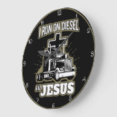 Diesel en Jezus Trucker Grote Klok (Hoek)
