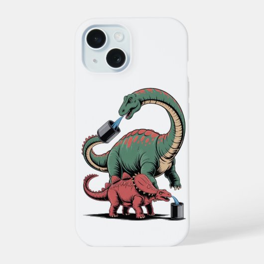 Diesel Feesttijd iPhone 15 Case (Achterkant)
