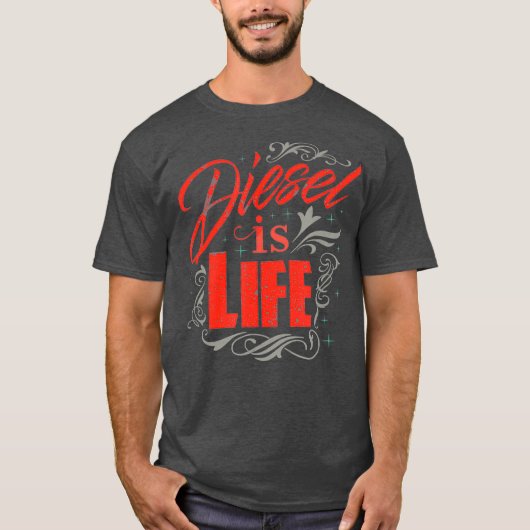 Diesel is Life Turbo Diesels Trucks Roll Coal T-shirt (Voorkant)