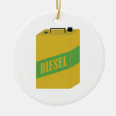 Diesel kan keramisch ornament (Voorkant)