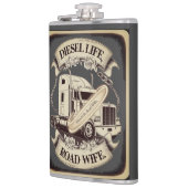 Diesel Leven...Weg Vrouw Heupfles (Links)