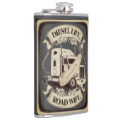 Diesel Leven...Weg Vrouw Heupfles (Rechts)
