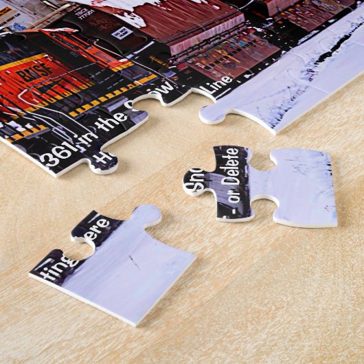 Diesel Loco 2361 in de sneeuw - Naam toevoegen Legpuzzel (Zijkant)